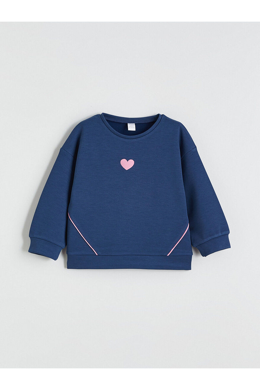 LC Waikiki Çocuk Sweatshirt W5NC13B1 - Çivit Mavisi