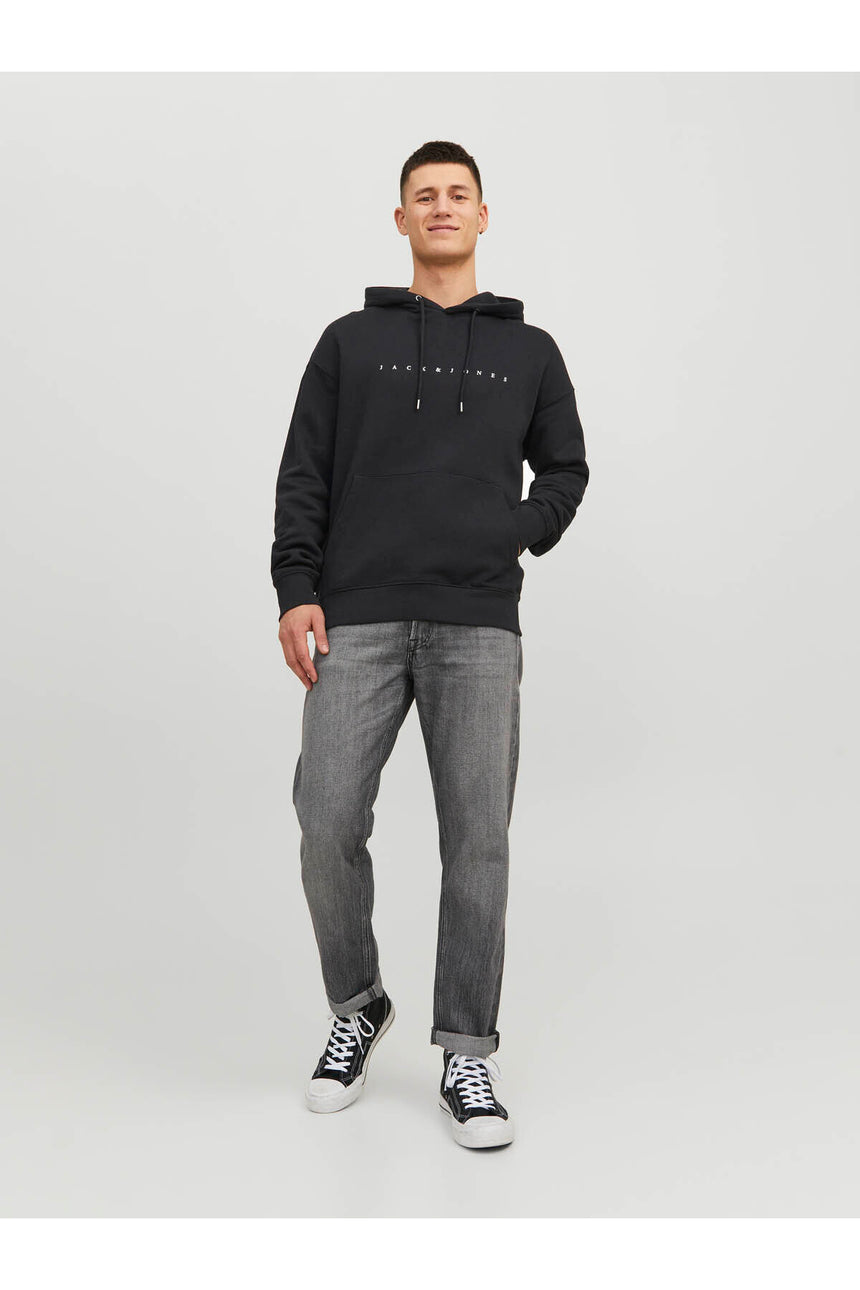 jack&jones jjestar jj sweat hood noos 12233972 - Siyah