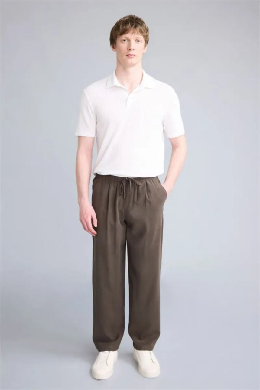 Defacto Erkek Short Sleeve Polo T-Shirt X2594AZ - Kırık Beyaz