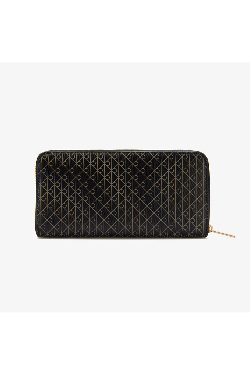 Calvin Klein Kadın EMBLEM AOP LONG ZIP AROUND LV04F1155G - Siyah