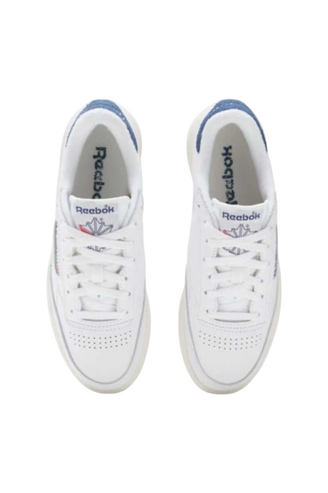 Sporline Reebok Club 85 Vintage beyaz deri kadın sneaker, üstten görünüm