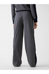GUESS KADIN MAYA 4G WIDE LEG PAN V6RB09K2042 - Koyu Lacivert