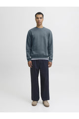 JACK&JONES JJEBRADLEY SWEAT CREW NOOS 12249341 - Mavi/ Gri