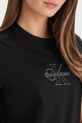 Calvin Klein Kadın SS CLASIC MONOLOGO TEE LV047F831G - Siyah