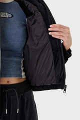GUESS KADIN COUTURE PUFFER JACKE V4BL03K0232 - Siyah