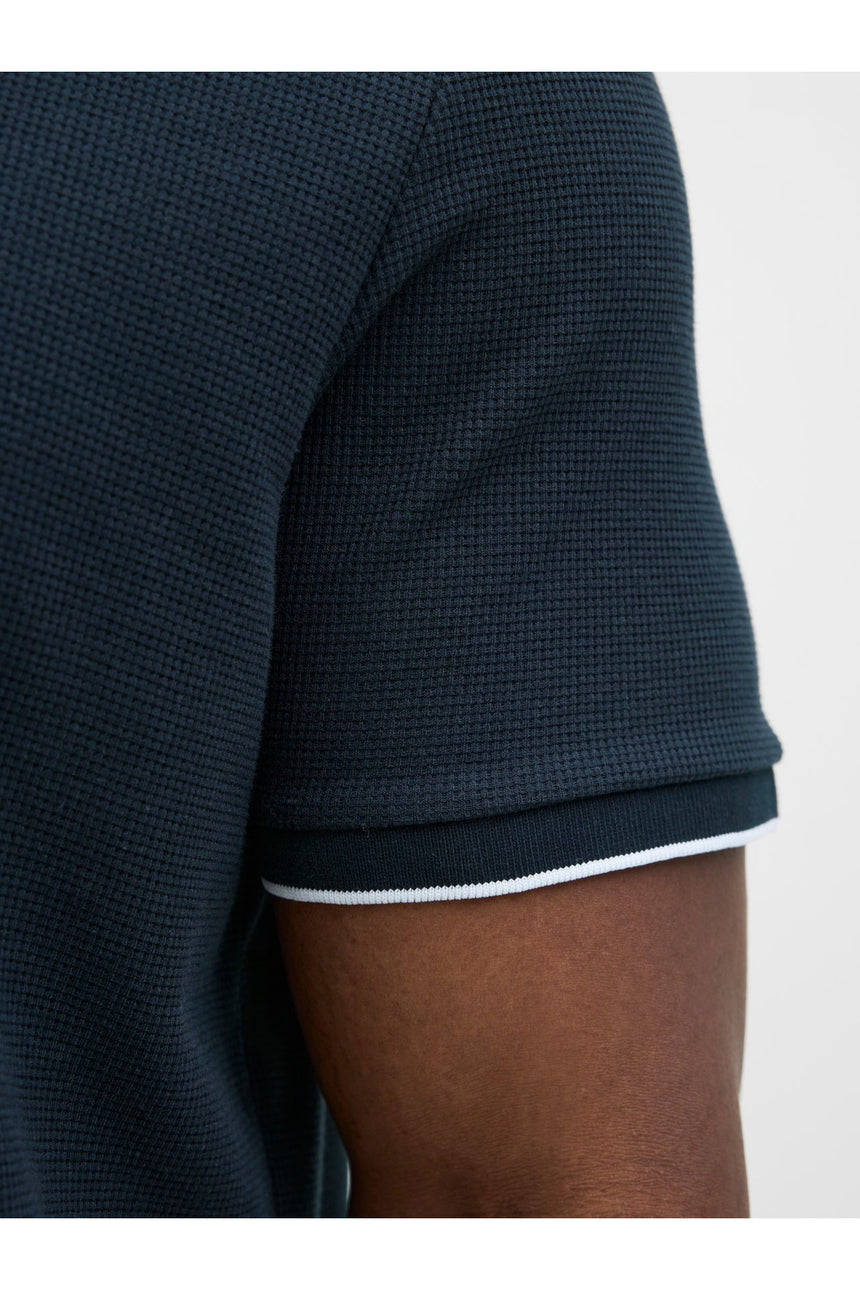 JACK&JONES JJEAUSTIN POLO SS NOOS PLS 12274980 - Koyu Mavi