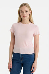 DeFacto K7064AZ Kadın T-Shirt - Açık Pembe