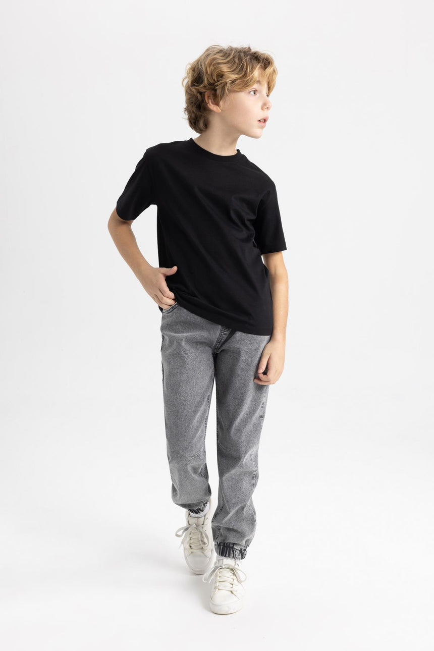 Defacto Çocuk Short Sleeve T-Shirt K1687A6 - Siyah