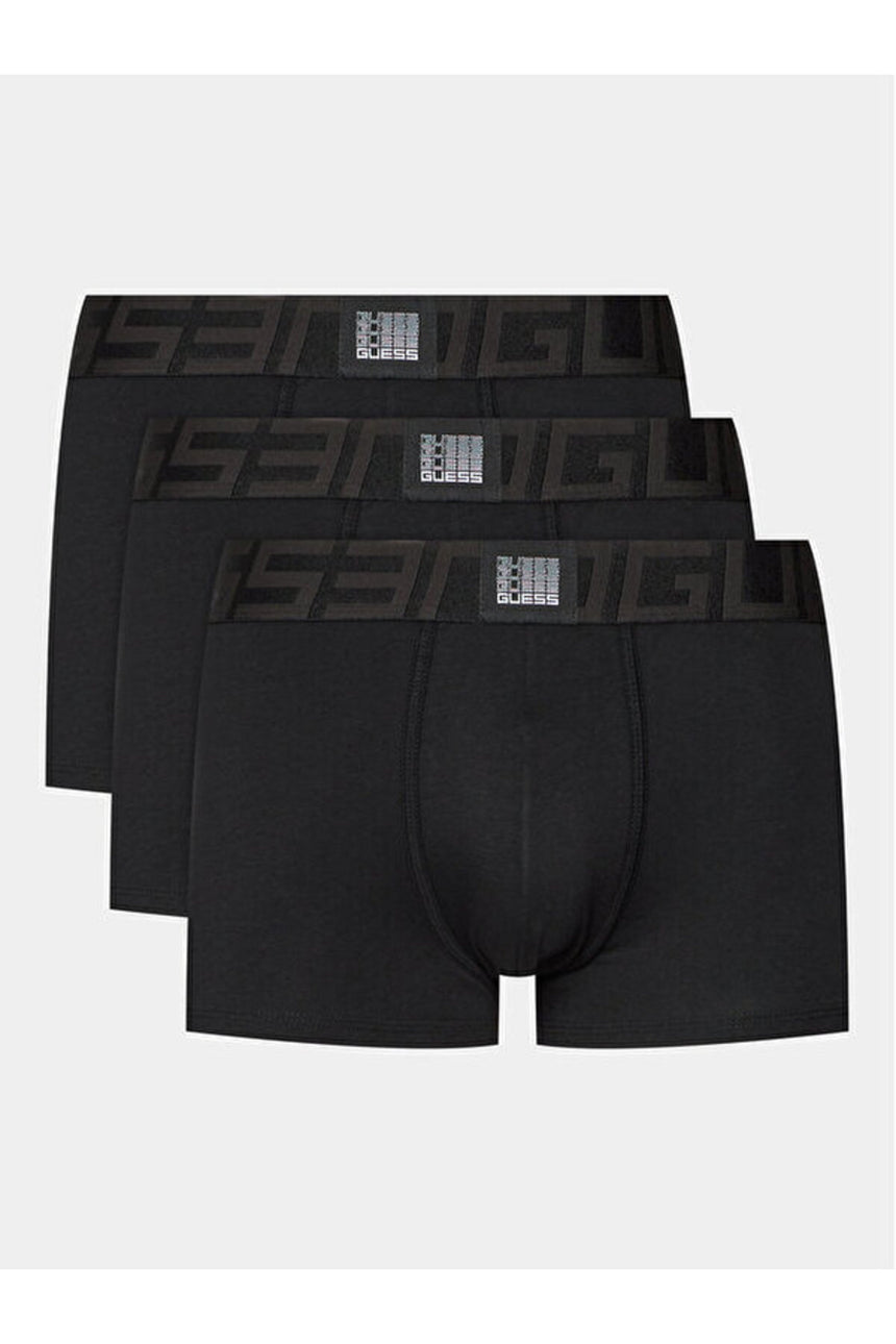GUESS ERKEK IDOL BOXER TRUNK PAC U4RG01K6YW0 - Siyah