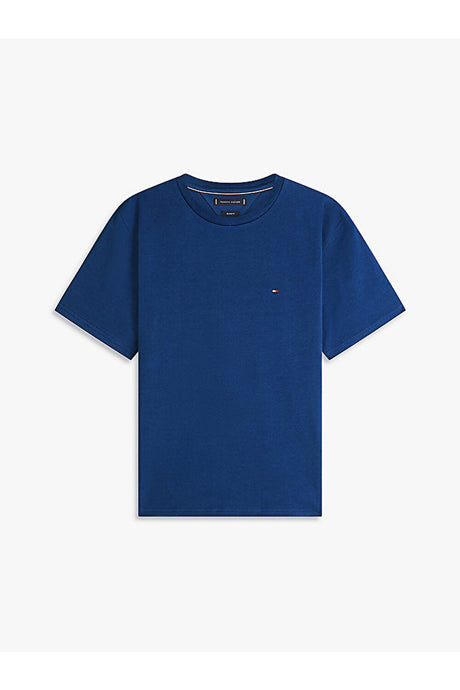Tommy Hilfiger Erkek FLAG TEE MW0MW42382DCC - Mavi