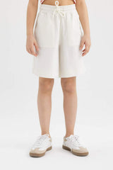 Defacto Çocuk Short B0847A8 - Ekru