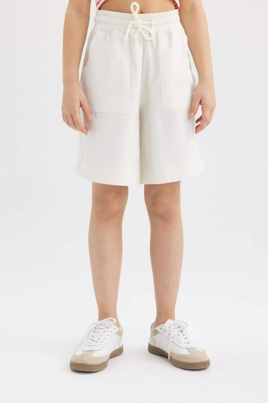Defacto Çocuk Short B0847A8 - Ekru