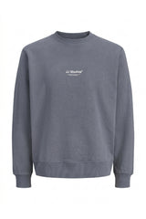JACK&JONES PLUS JJESOHO SWEAT CREW NECK NOOS PLS 12284682 - Koyu Gri