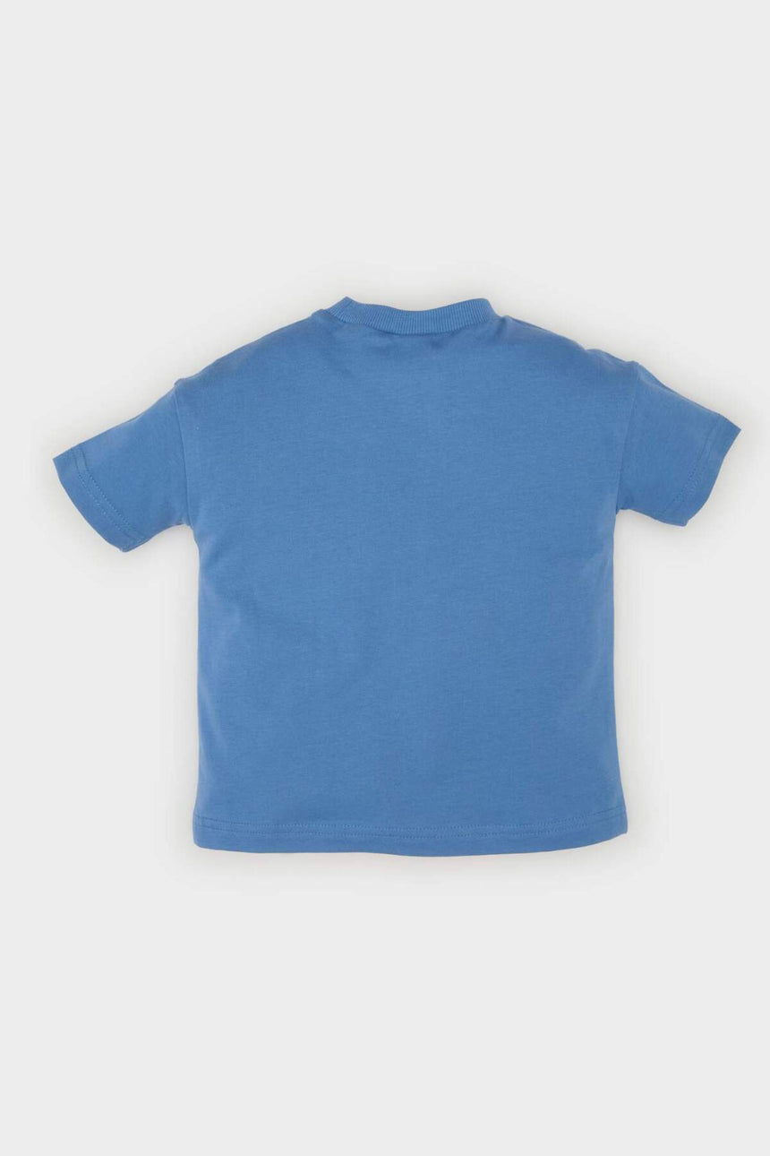 Defacto Çocuk Short Sleeve T-Shirt B7011A5 - Koyu Mavi