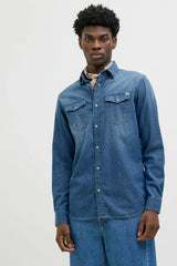 Jack & Jones Sheridan Erkek Denim Gömlek 12138115 - Mavi