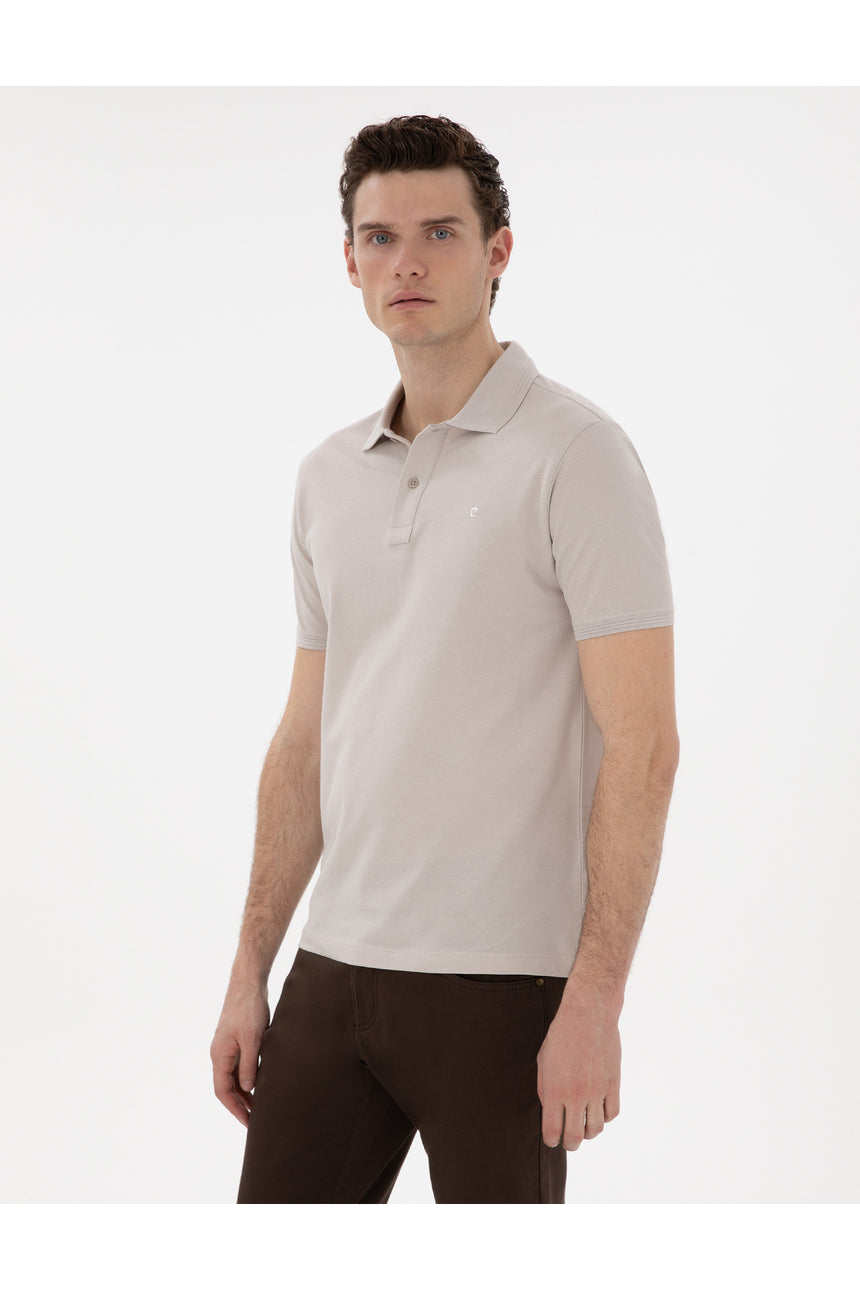 PIERRE CARDIN ERKEK T-Shirt 2131539 - Gri/ Bej /Krem