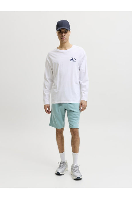 JACK&JONES JPSTGORDON BRANDON SWEAT SHORTS MID 12292136 - Mavi