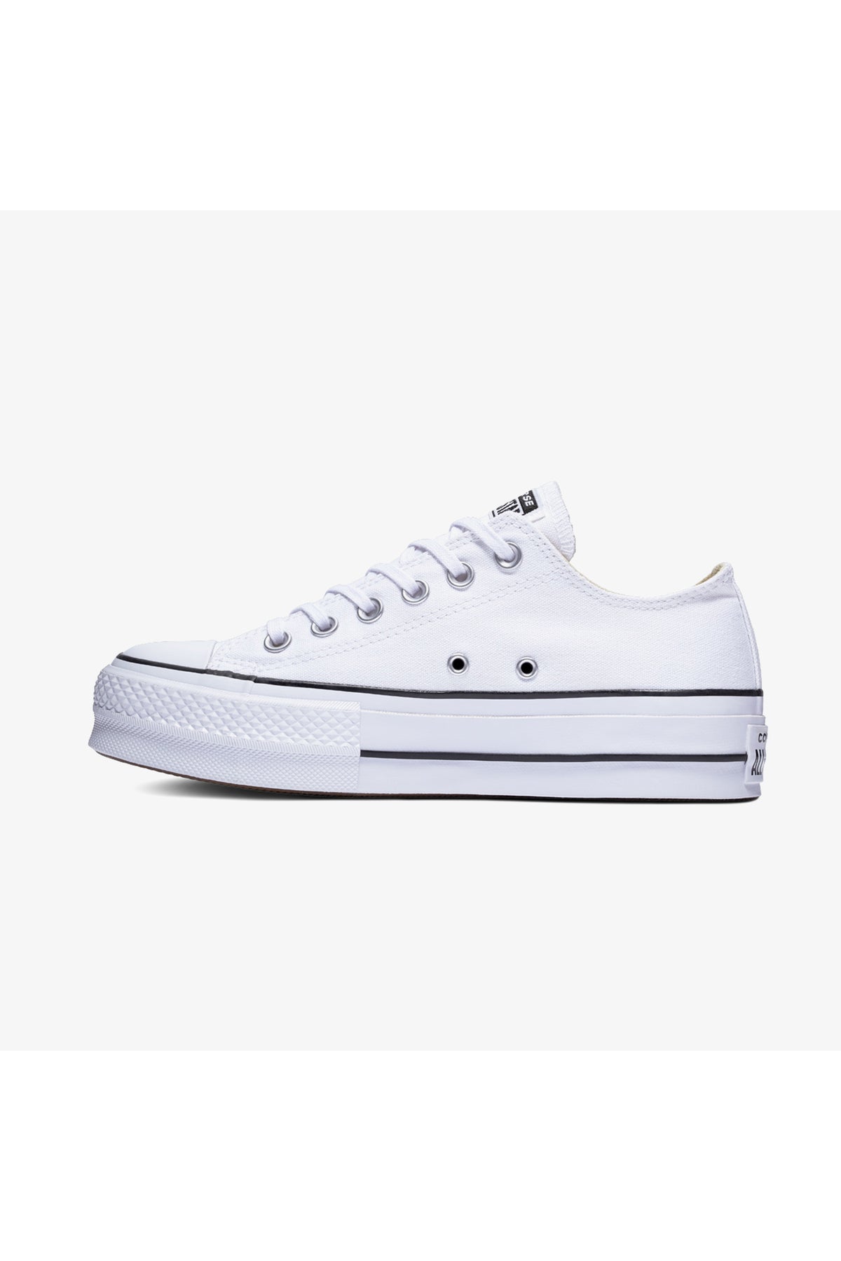 Converse Chuck Taylor All Star Lift Platform Kadın Sneaker - Beyaz Siyah Beyaz