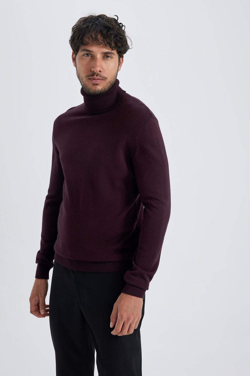 DeFacto Erkek Kazak R1124AZ - Bordo