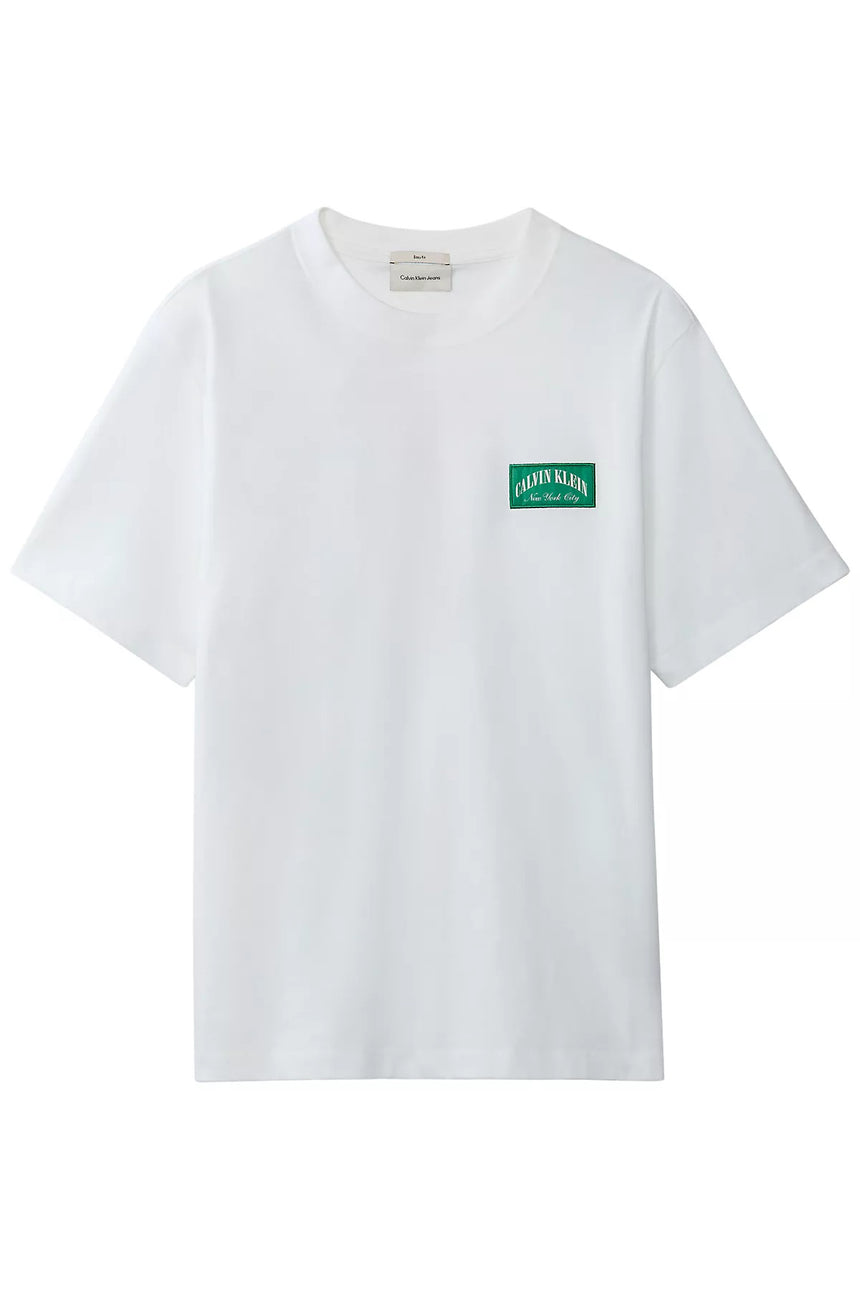 Calvin Klein Erkek SS 20S EASY COLLEGIATE BADGE TEE LV04RF294G - Siyah