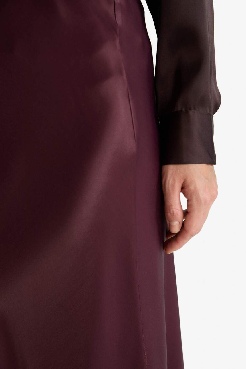 Defacto Kadın Woven Skirt B1867Ax - Bordo