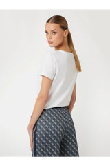 GUESS KADIN BRIANA SS T-SHIRT V3BI11J1314 - Beyaz