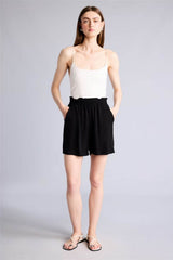 Defacto Kadın Short T0883Az - Siyah