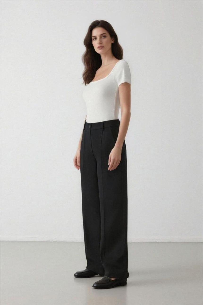 Defacto Kadın Trousers C2020Ax - Siyah