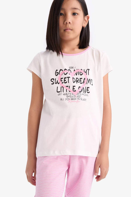Defacto Çocuk Knitted Pyjamas E2220A8 - Ekru
