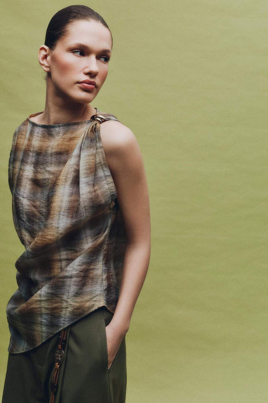 Defacto Kadın Sleeveless Blouse H2633AX - Koyu Yeşil