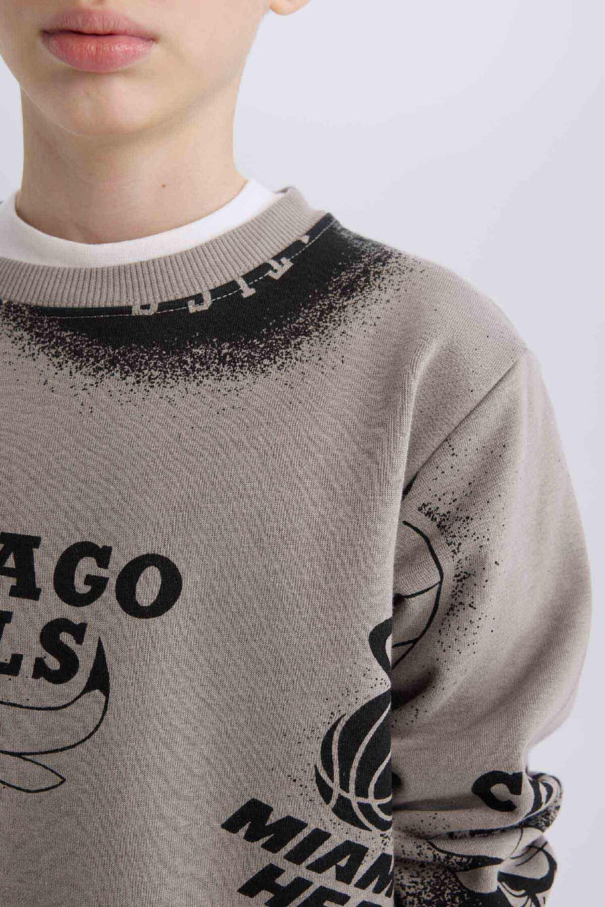 Defacto Çocuk Sweat Shirt Y4130A6 - Gri