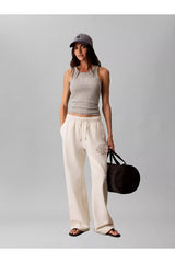 Calvin Klein Kadın BABY TERRY SEASONAL MONOLOGO PAN LV047G822G - Beyaz
