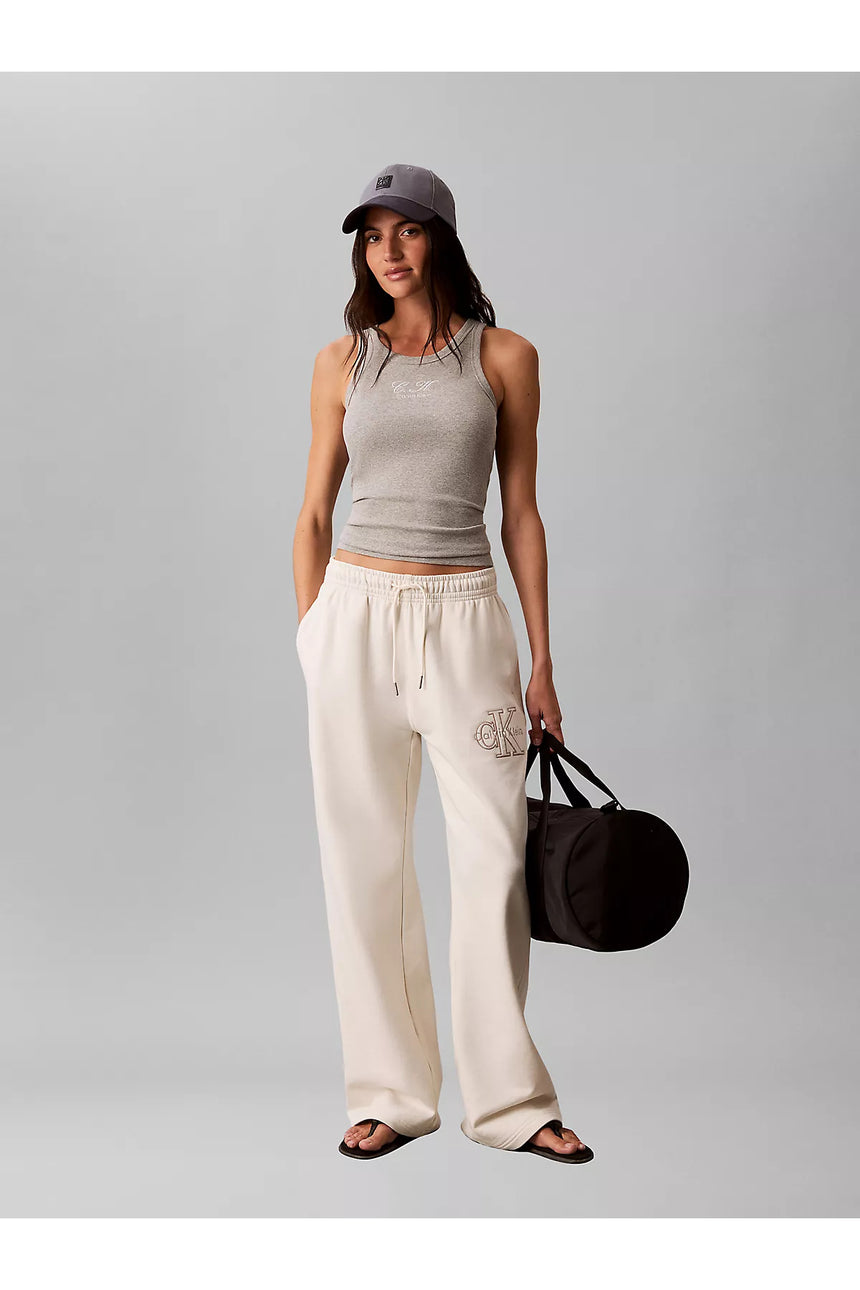 Calvin Klein Kadın BABY TERRY SEASONAL MONOLOGO PAN LV047G822G - Beyaz
