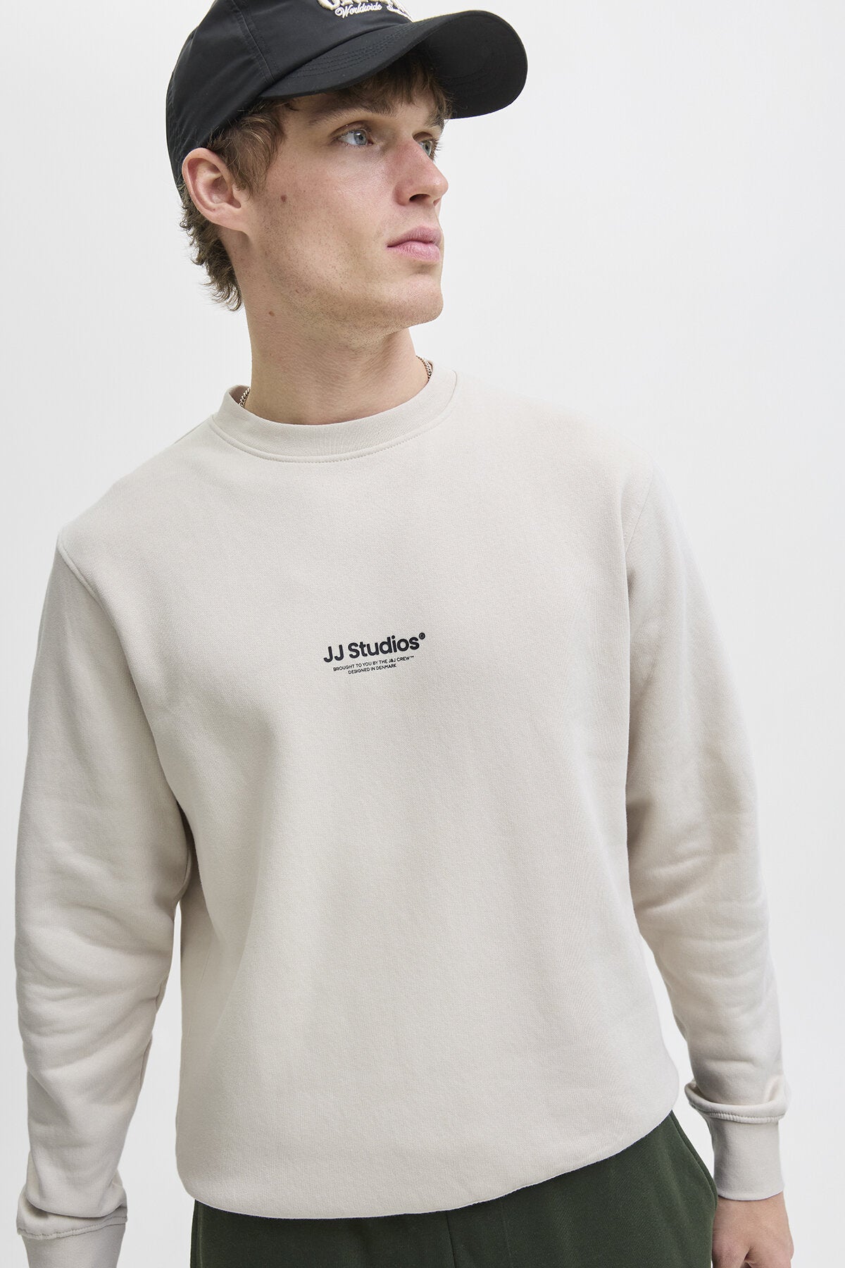 Jack & Jones Erkek Sweatshirt 12278791 - Bej / Açık Gri