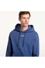 Calvin Klein Erkek LS 350TERRY EU SP GRAPHIC HOODIE LV04RG276G - Mavi