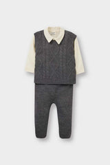 Defacto Çocuk Tricot Set C9597A5 - Gri