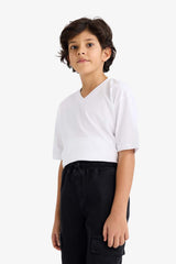 DeFacto K1693A6 Çocuk T-Shirt - Beyaz
