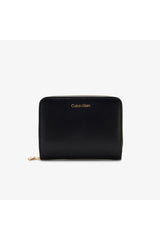 Calvin Klein Kadın CK MEDIUM FLAP ZIP AROUND LV04F1075G - Siyah