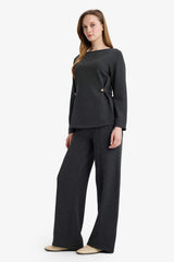 Defacto Kadın Trousers G2918AX - Antrasit