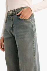 Defacto Kadın Trousers D4316AX - Mavi