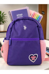 U.S. Polo Assn. Çocuk Okul Çantası PLCAN26132 - Pudra/Mor