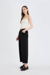 Defacto Kadın Trousers E3874Ax - Siyah