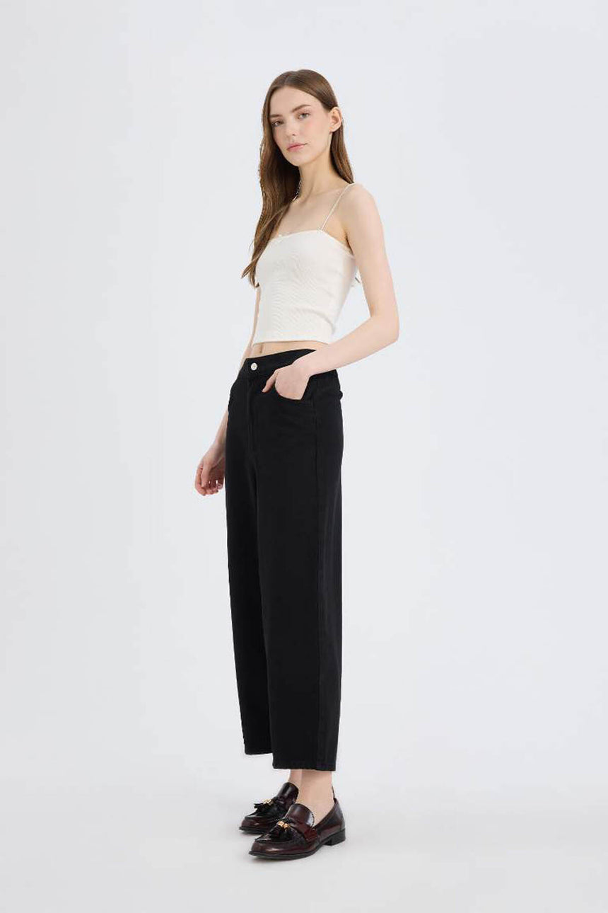 Defacto Kadın Trousers E3874Ax - Siyah