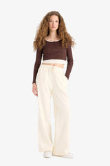 Defacto Kadın Trousers A0954AX - Ekru