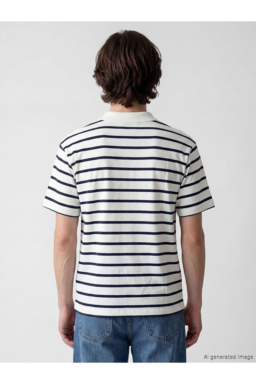 LCW ERKEK S6OJ22C8 KK.TSH,XM-NAUTICAL-POLO - Ekru