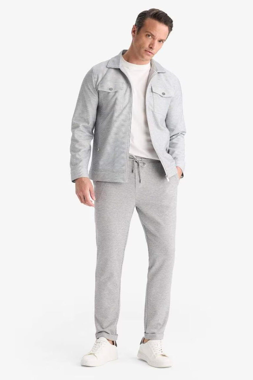 DeFacto D7533AX Erkek Mont - Gri