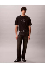 Calvin Klein Erkek SS 16S ELEVATED MONOLOGO TEE LV04RF819GUB1 - Siyah