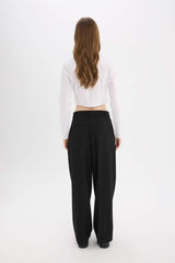 Defacto Kadın Trousers D8150AX - Siyah