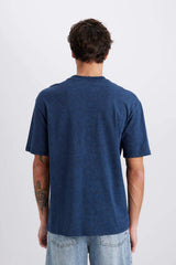 DeFacto C2138AX Erkek T-Shirt - Açık Kahverengi