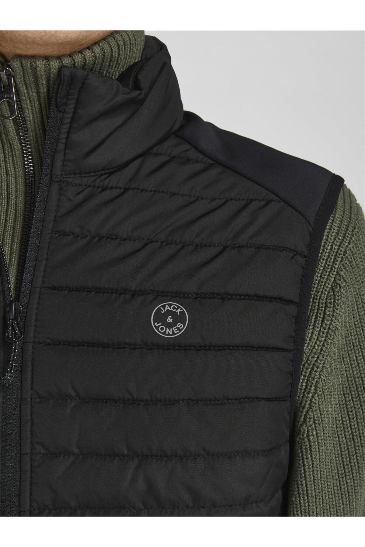 Jack & Jones Multi Erkek Büyük Beden Şişme Yelek 12205347 - Siyah